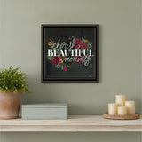 Cherish the Moments 1 Black Framed Print Wall Art