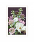 Wild For Plum Bouquet 1 White Framed Print Wall Art