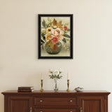 Autumn Bouquet 1 Black Framed Print Wall Art