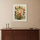 Autumn Bouquet 2 White Framed Print Wall Art