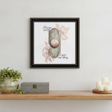 Old Ways in Blush 1 Black Framed Print Wall Art