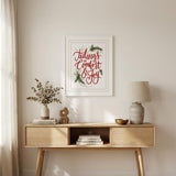 Tidings of Comfort and Joy 1 White Framed Print Wall Art