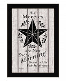 His Mercies are New Every Morning 1 Black Framed Print Wall Art