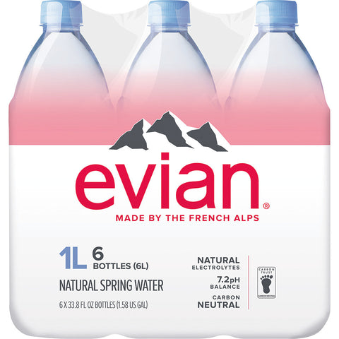 EVIAN NAT SPRING WTR 6PK ( 2 X 6 PACK )