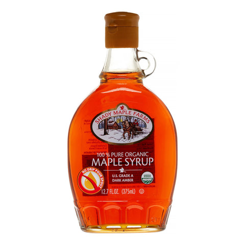Shady Maple Farms Grade a Dark Maple Syrup Glass (12x12.7 Oz)