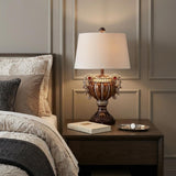 Tall Bronze Urn Shaped Table Lamp