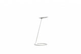 15" White Metal Desk Table Lamp With White Shade