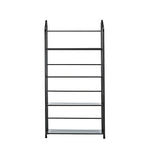 49" Black Metal Four Tier Bookcase
