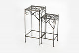 26" Black And Gold Metal Garden Accents Accessories