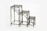 28" Black And Gold Metal Garden Accents Accessories