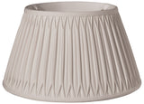 Cream Shantung Silk Pleated Drum Lamp Shade