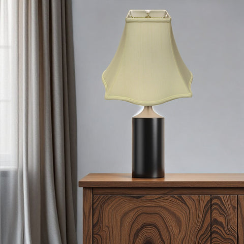 12" Ivory Premium Square Monay Shantung Lampshade