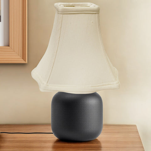 14" White Premium Square Monay Shantung Lampshade