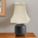 White Monay Shantung Silk Square Lamp Shade