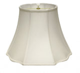 White Monay Shantung Silk Bell Lamp Shade