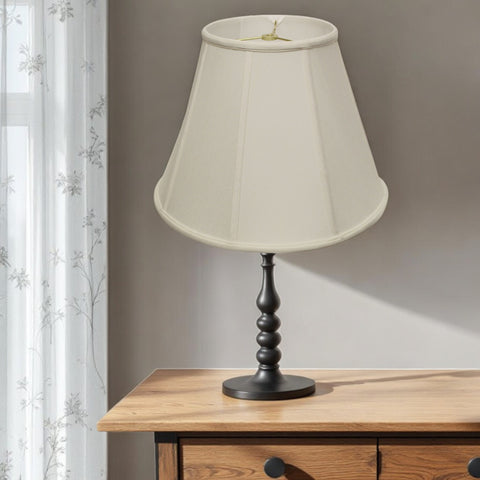20" White Slanted Empire Monay Shantung Lampshade