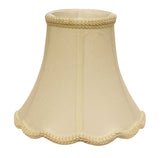 Ivory Monay Shantung Silk Bell Lamp shade 10"W Bottom