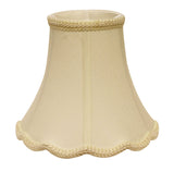 Ivory Monay Shantung Silk Bell Lamp shade 10"W Bottom