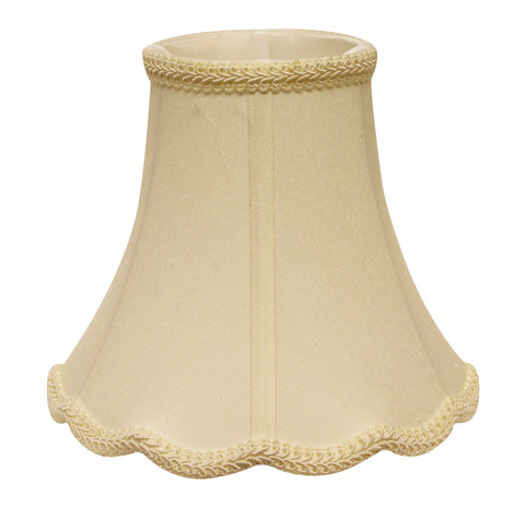 Ivory Monay Shantung Silk Bell Lamp shade 10"W Bottom