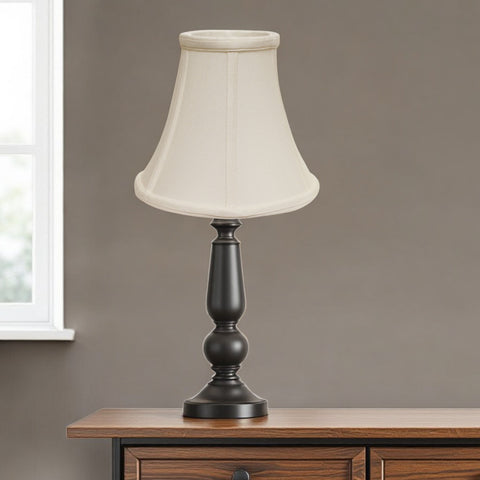 16" White Premium Bell Monay Shantung Lampshade