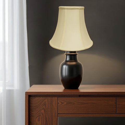 16" Ivory Premium Bell Monay Shantung Lampshade