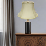 15" Ivory Reversed Oval Monay Shantung Lampshade