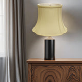 17" Antique White Reversed Oval Monay Shantung Lampshade