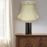 19" Ivory Reversed Oval Monay Shantung Lampshade
