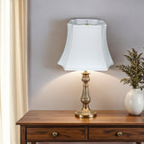 13" Snow Inverted Rectangle Shantung Lampshade