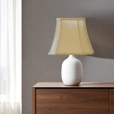 14" Antique White Slanted Square Bell Monay Shantung Lampshade