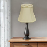 16" Ivory Slanted Square Bell Monay Shantung Lampshade