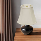 White Monay Shantung Silk Square Lamp Shade