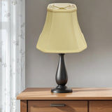 18" Antique White Slanted Square Bell Monay Shantung Lampshade