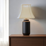 12" White Slanted Rectange Bell Monay Shantung Lampshade