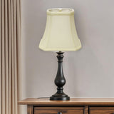 14" Ivory Slanted Rectangle Bell Monay Shantung Lampshade