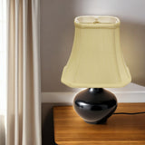 18" Antique White Slanted Rectangle Bell Monay Shantung Lampshade