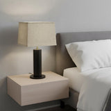 16" Cream Throwback Rectangle Linen Lampshade