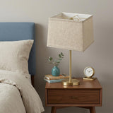 18" Cream Throwback Rectangle Linen Lampshade