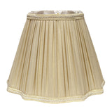 8" Pearl Grey Slanted Fancy Square Shantung Lampshade