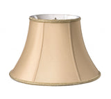 12" Vintage Gold Slanted Bell Shantung Lampshade