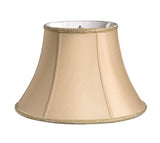 12" Vintage Gold Slanted Bell Shantung Lampshade