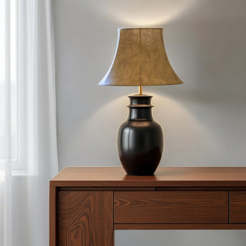 16" Faux Snakeskin Slanted Softback Parchment Lampshade