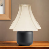 12" Ivory Slanted Notch Square Shantung Lampshade