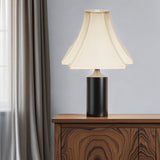 14" Ivory Slanted Notch Square Shantung Lampshade