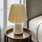 16" Primrose Slanted Crimped Box Shantung Lampshade