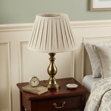 Cream Linen Pleated Empire Lamp Shade