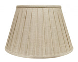 Cream Linen Pleated Empire Lamp Shade