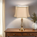 16" Vintage Gold Premium Oblong Shantung Lampshade