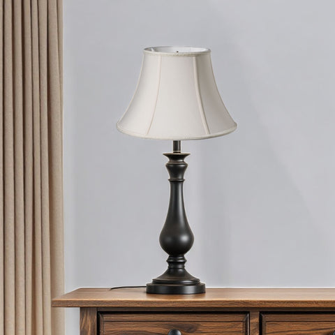 12" Cream Slanted Oval  Shantung Lampshade