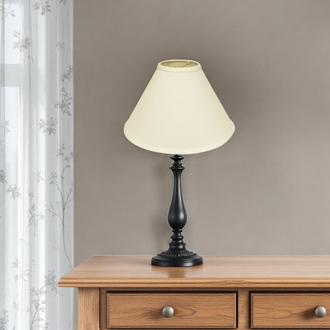 13" Ivory Deep Cone No Slub Lampshade